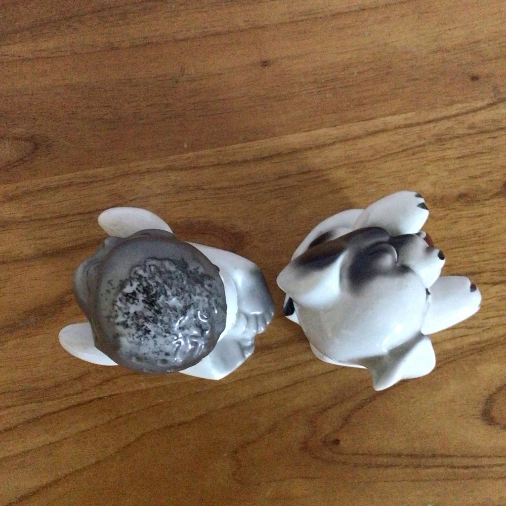 Vintage Van Tellingen Boy and Puppy Salt and Pepper Shaker Pair